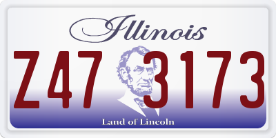 IL license plate Z473173