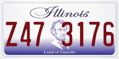 IL license plate Z473176