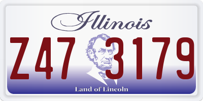 IL license plate Z473179