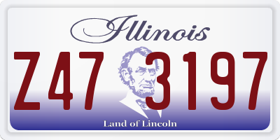 IL license plate Z473197