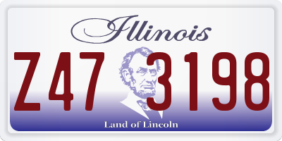 IL license plate Z473198