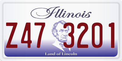 IL license plate Z473201