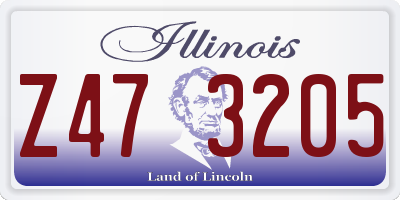 IL license plate Z473205