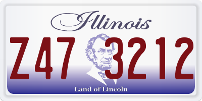 IL license plate Z473212