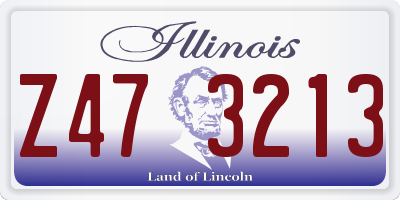 IL license plate Z473213