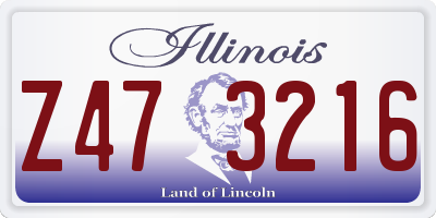 IL license plate Z473216
