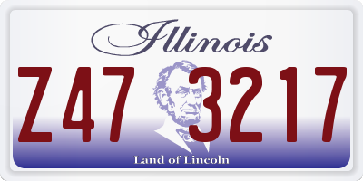 IL license plate Z473217