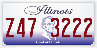 IL license plate Z473222