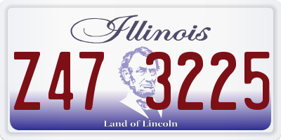IL license plate Z473225