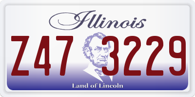 IL license plate Z473229