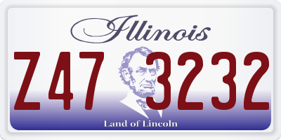 IL license plate Z473232