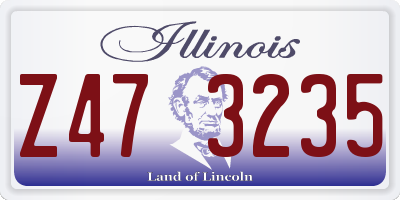 IL license plate Z473235