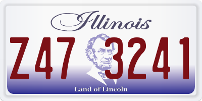 IL license plate Z473241