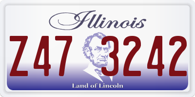 IL license plate Z473242