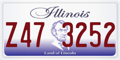 IL license plate Z473252
