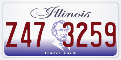 IL license plate Z473259