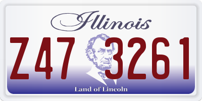 IL license plate Z473261