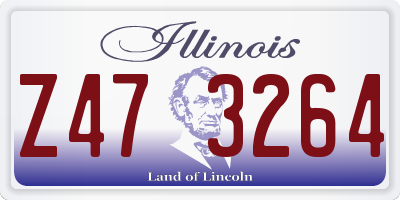IL license plate Z473264