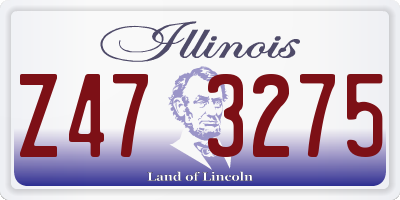 IL license plate Z473275