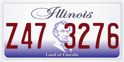 IL license plate Z473276