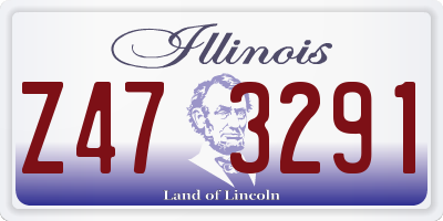IL license plate Z473291