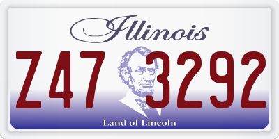 IL license plate Z473292