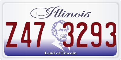 IL license plate Z473293