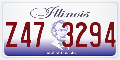 IL license plate Z473294