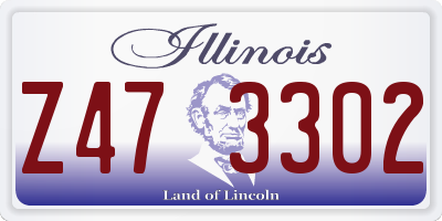 IL license plate Z473302