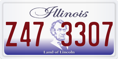 IL license plate Z473307