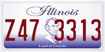 IL license plate Z473313