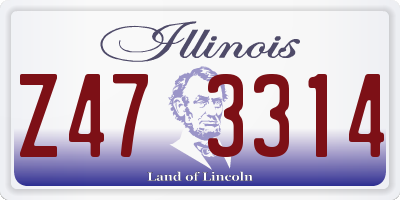 IL license plate Z473314