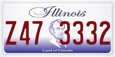 IL license plate Z473332
