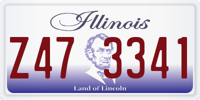 IL license plate Z473341
