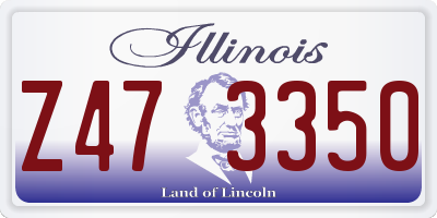 IL license plate Z473350