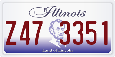 IL license plate Z473351
