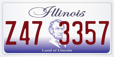 IL license plate Z473357