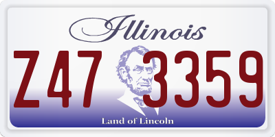 IL license plate Z473359