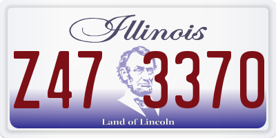 IL license plate Z473370