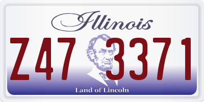 IL license plate Z473371