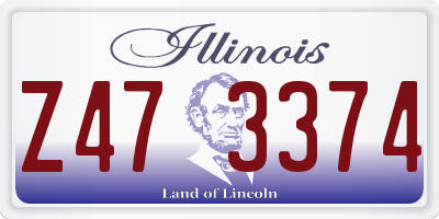 IL license plate Z473374
