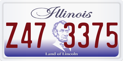 IL license plate Z473375