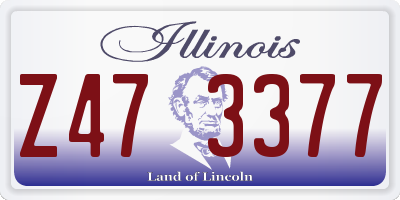 IL license plate Z473377