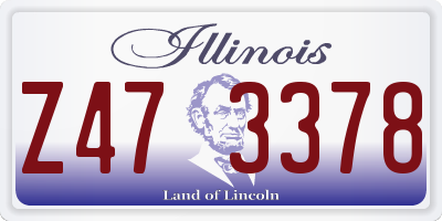 IL license plate Z473378