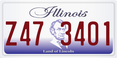 IL license plate Z473401