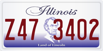 IL license plate Z473402