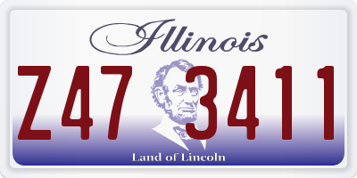 IL license plate Z473411