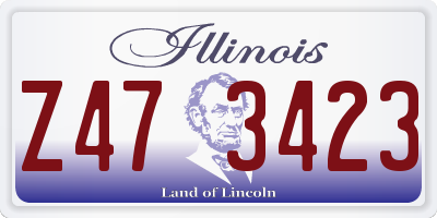 IL license plate Z473423