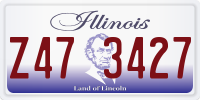 IL license plate Z473427
