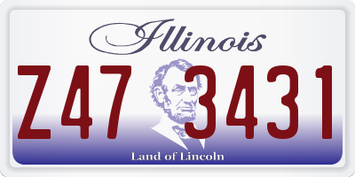 IL license plate Z473431